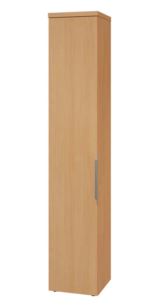 SIN 6 - 4D kancelářská skříň, 1-dveřová, levá, 2170x400x400, buk royal